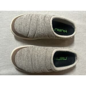 Kuru Draft 2 Women’s Size 9.5 Brown Ivory Casual Comfort Slip-On Mule Slippers